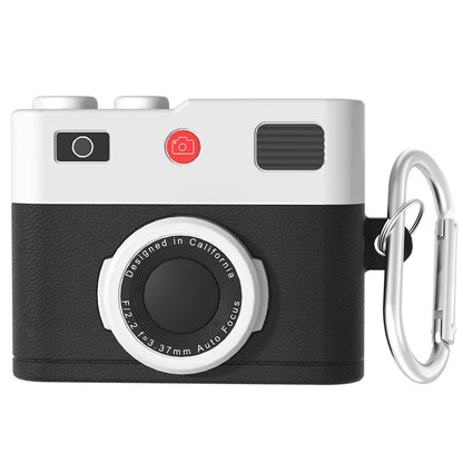 Fashion Retro 3D Camera Earphone Cover for Apple Airpods 4 Soft Silicone Bluetooth Headphone Protective Case New Design