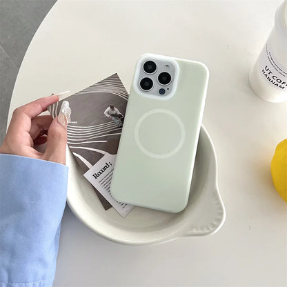 Luxury Jelly Liquid Silicone Magnetic For Magsafe Case For iPhone 17 Air 16 E 15 14 13 12 11 Pro Max Plus Shockproof Matte Cover
