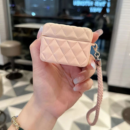 Fashionable high-end Leather PU Earphone Cover For AirPods 4 For AirPods Pro 2nd Cases For AirPods 3 2 1 Anti-lost Headphone Bag