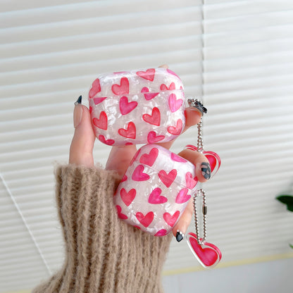Shell pattern rose heart pattern earphone protection case for AirPods Pro /Airpod 3/AirPods 2/AirPods Pro2 case