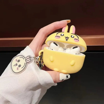 For Airpods 4 3 2 1 Pro 2 Case Kawaii Chiikawa Protective Shell Hachiware Usagi Cute Apple Wireless Bluetooth Earphone Girl Gift