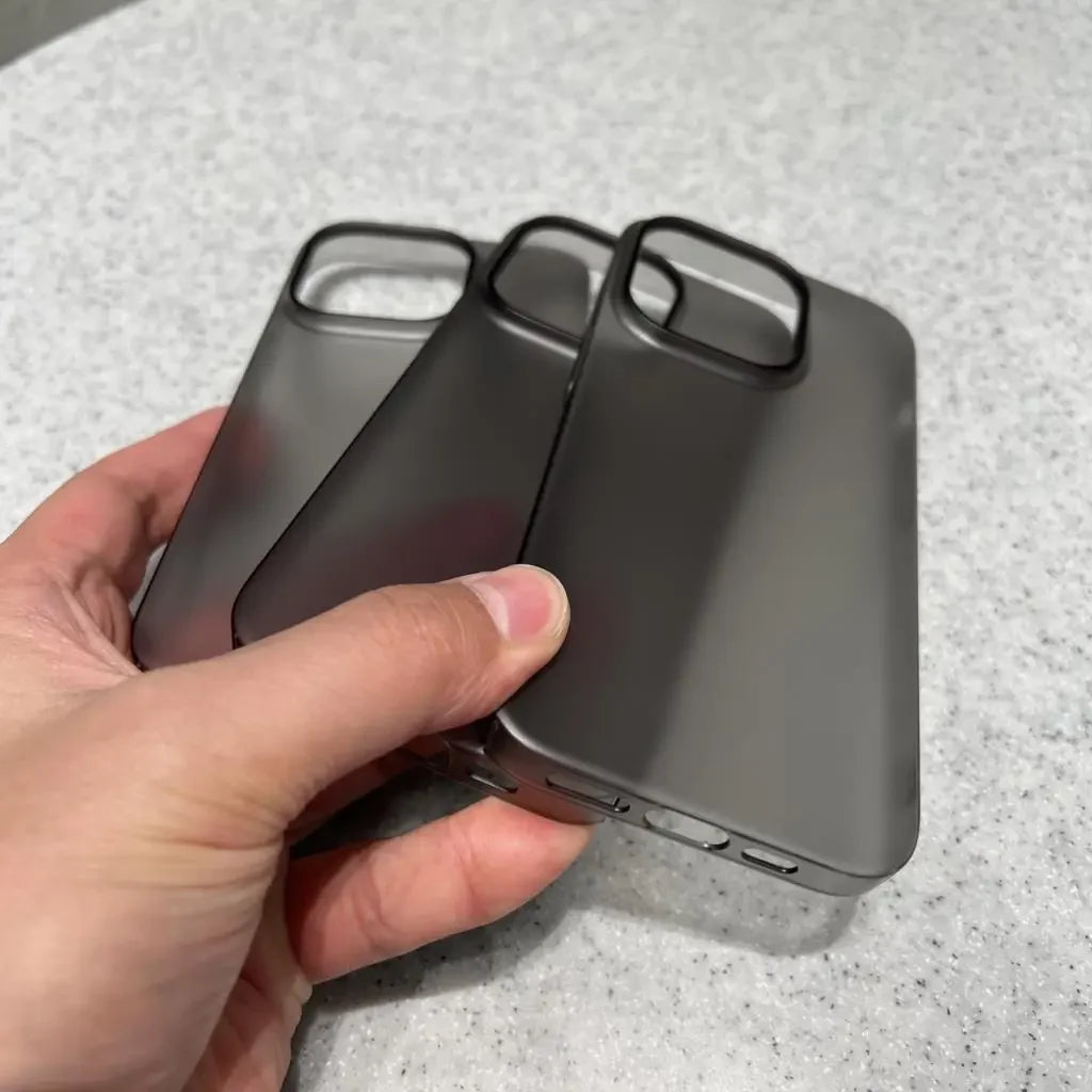 Ultra Thin Matte Hard PC Translucent Clear Phone Case For iPhone 17 16 15 14 Plus 13 12 Pro Max Shockproof Slim Skin Back Cover