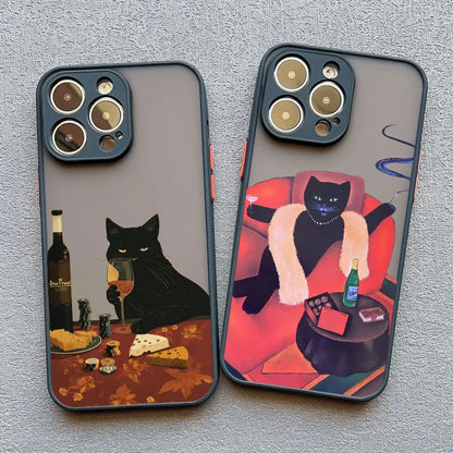 Funny Cat Daily Life Phone Case For iPhone 11 Case iPhone 12 14 Pro Max Mini 16 13 15 Pro Max 7 8 Plus XR XS X Shockproof Covers