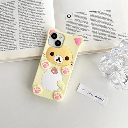 Cute Bear Silicone Designer iPhone Case – Mobizzio