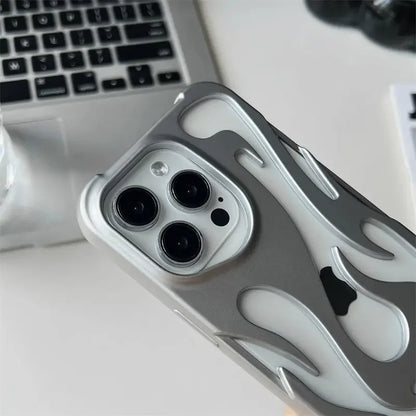 3D Flame Pattern Slim iPhone Case – Mobizzio