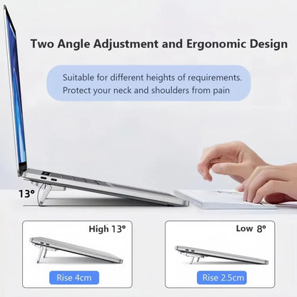 2pcs Laptop Stand Invisible Adhesive Folding Storage Keyboard Foot Pad Support Shelf for Home Office Desktop Stand Radiator Base