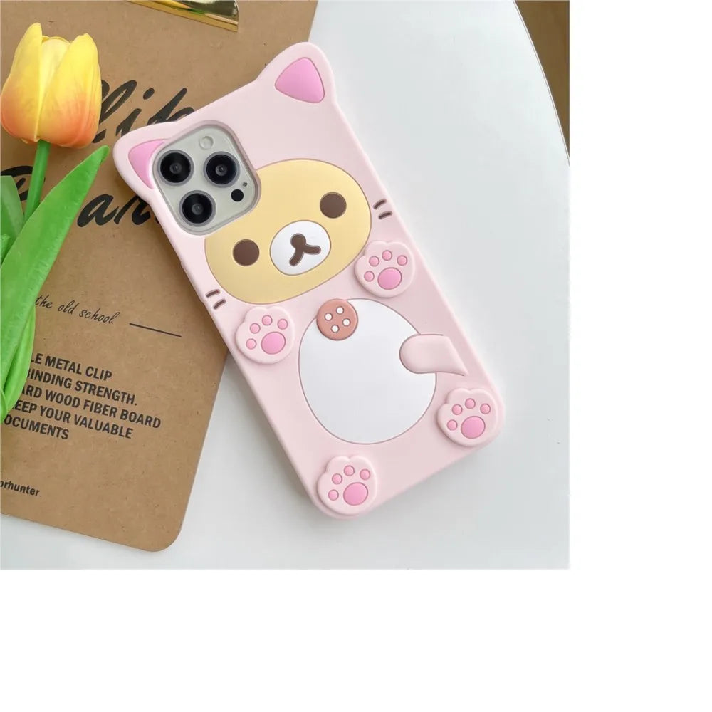 Cute Bear Silicone Designer iPhone Case – Mobizzio