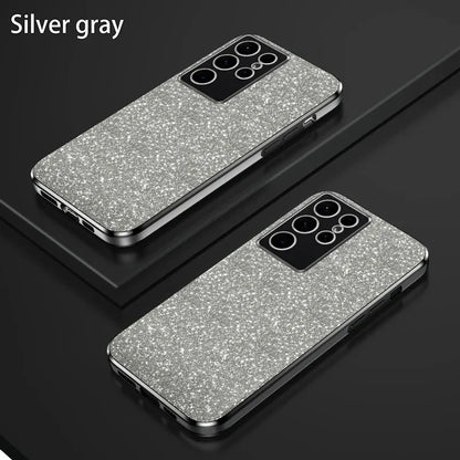 TPU Glitter Magnetic Ring Stand Phone Case For Samsung Galaxy S25 Ultra S24 S23 FE S22 S21 S20 S10 Plus Note 20 Ultra Pro Cover