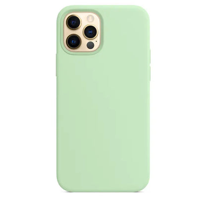 Original Official Logo Silicone Phone Cases for iPhone 11 12 13 14 15 Pro Max Skin for Apple iPhone 13 14 11 Pro Full Cover case