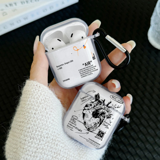 Anti-slip Silicone Case For Airpods Pro3, Pro2, Pro Bluetooth Earphone Cover For Airpods 4 3 1or2 Stylish White Protective Cover