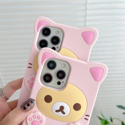 Cute Bear Silicone Designer iPhone Case – Mobizzio