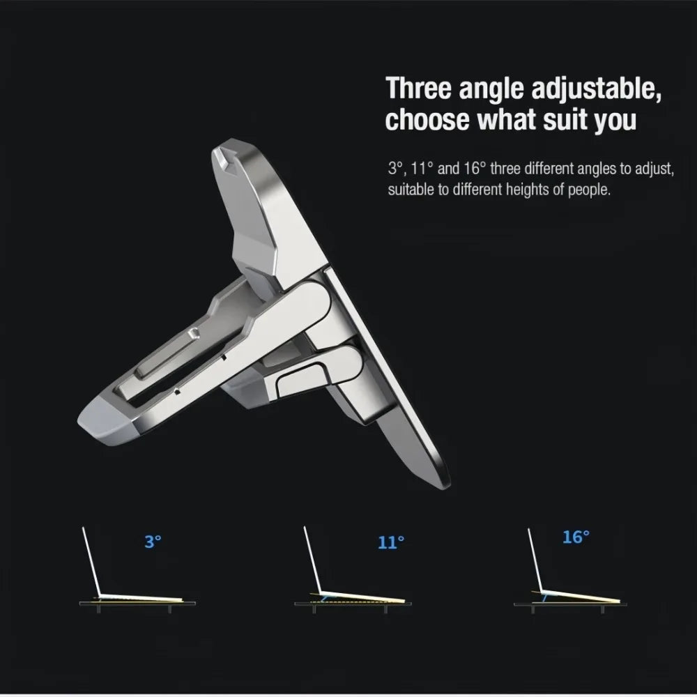 2pcs Laptop Stand Invisible Adhesive Folding Storage Keyboard Foot Pad Support Shelf for Home Office Desktop Stand Radiator Base