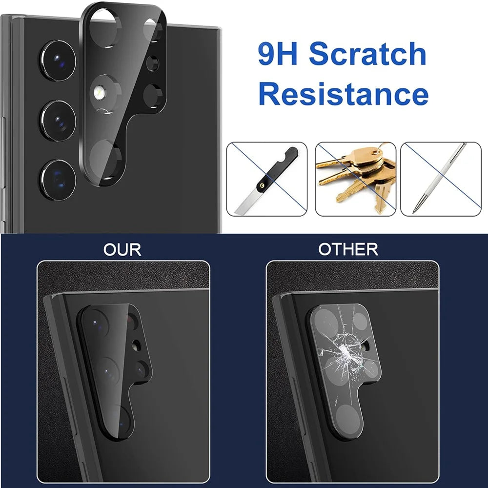3PCS Camera Protector For Samsung Galaxy S25 S24 S23 Ultra S22 S21 Plus Camera Lens Film Samsung S25 S24 FE Cameras Glass
