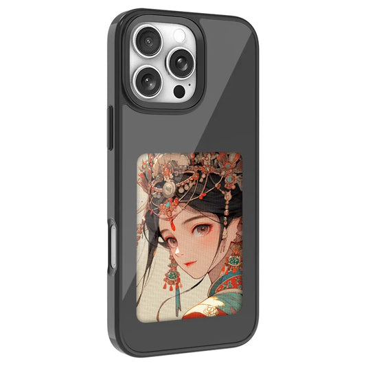 4-Inch NFC E-Ink Screen Phone Case – DIY Smart Cover for iPhone 13/14/15/16 Pro Max