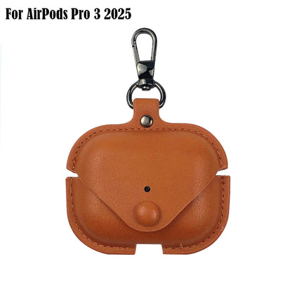 Retro Leather Case For AirPods 4 Pro 3 Business Earphone Cases For Apple AirPods 4 4th Generation Cover Headset Shell With Hook