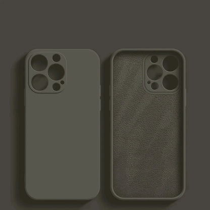 Luxury Liquid Silicone Phone Case For Apple iPhone 16 15 14 13 12 11 Pro Max Soft Case Shockproof Bumper Cover Phone Accessories