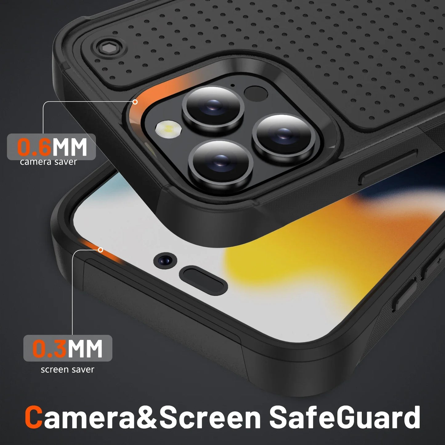 Hybrid Rugged Armor Shockproof Case For iPhone 11 12 13 14 15 16 Pro Max Xs XR 8 7 SE 2022 Hard Plastic Frame TPU Back Cover