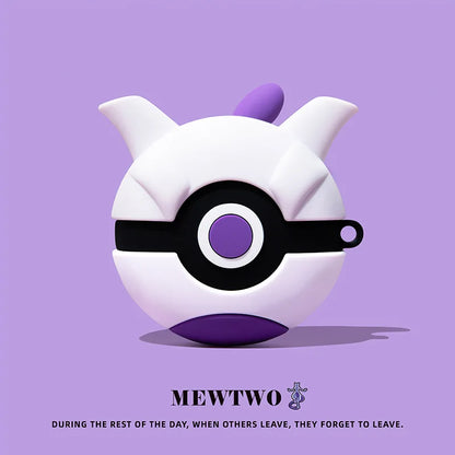 For Airpods Pro 2 Case,Pokemon Ball Shockproof Protective Earphone Silicone Cover For iphone 4 Case For Kids Boys Girls Funda