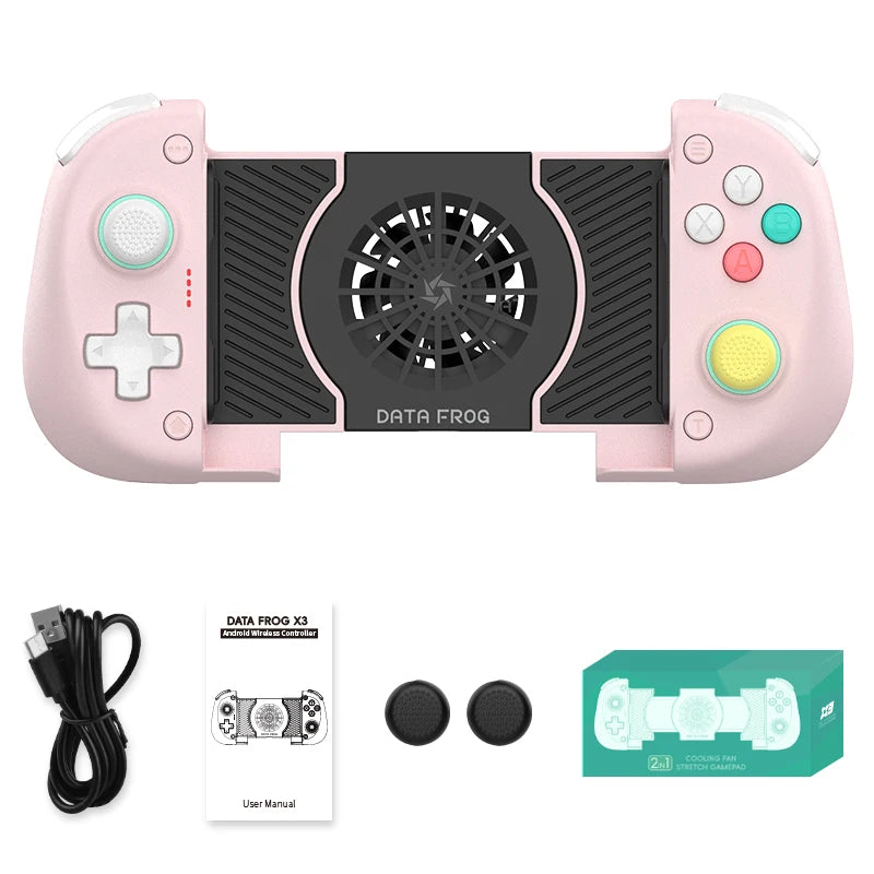 DATA FROG X3 Wireless Controller for Android Game Controller for Samsung Galaxy for PUBG Mobile for Switch/Switch OLED