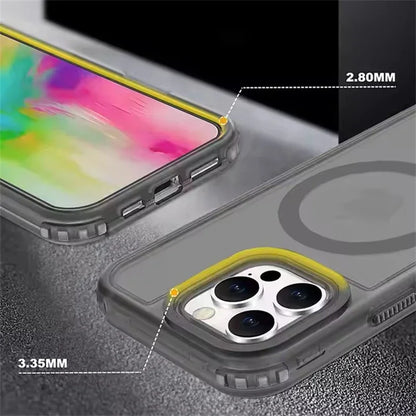 3 in 1 Magnetic Heavy Duty Armor Case for Magsafe IPhone 16 15 14 13 12 Pro Max Plus 16Pro 15Pro IPones Macsafe Cover Accessory