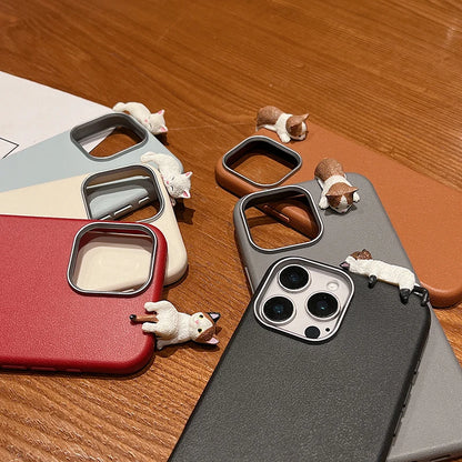 3D Cartoon Character Leather Finish iPhone Case – Mobizzio