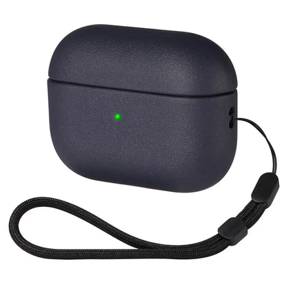 Leather grain Case For AirpPods Pro 2 For Airpods Pro 3 Case Airpods 4 3 Apple Bluetooth Earphone Accessories Protect Machine