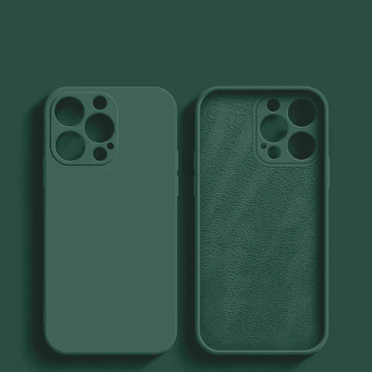 Luxury Liquid Silicone Phone Case For Apple iPhone 16 15 14 13 12 11 Pro Max Soft Case Shockproof Bumper Cover Phone Accessories
