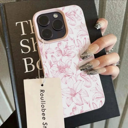 Delicate Floral Line Art iPhone Case – Mobizzio