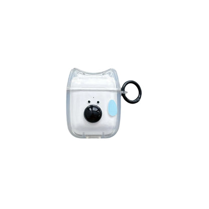 Ins 3D puppy funny dog cartoon wireless bluetooth charging box for apple airpods 1 3 pro 2nd 2 4 relif earphone case