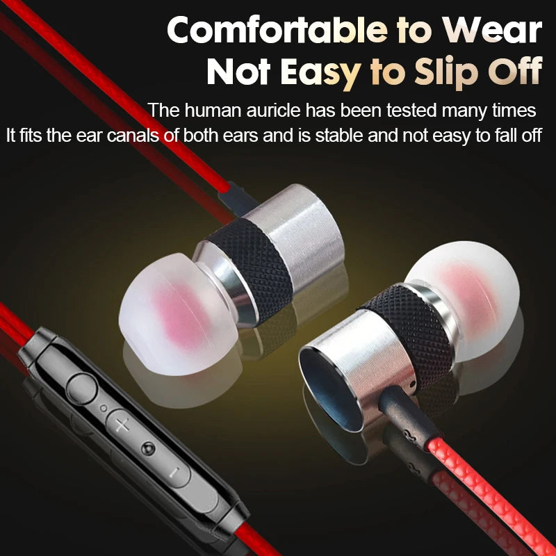 HiFi Wired Earphones with Dolby Surround Sound - 3.5mm Jack Enhanced Audio Quality In-Ear Headphone for Smart Phone PC Earphone
