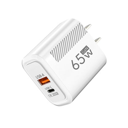 USB C GaN Charger 65W QC3.0 Fast Charging Phone Charger Adapter For iPhone Samsung Xiaomi Quick Charging EU/US Plug Wall Charger