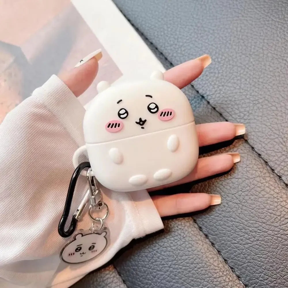 For Airpods 4 3 2 1 Pro 2 Case Kawaii Chiikawa Protective Shell Hachiware Usagi Cute Apple Wireless Bluetooth Earphone Girl Gift