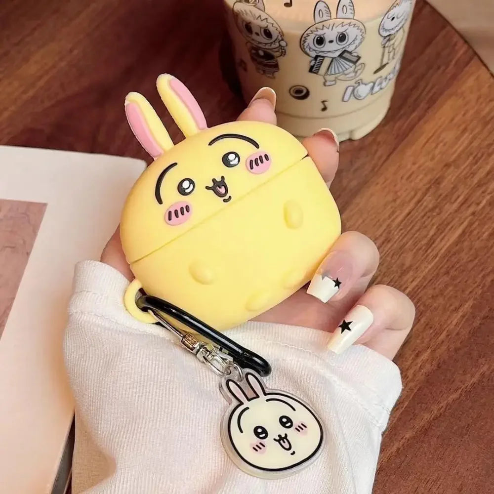 For Airpods 4 3 2 1 Pro 2 Case Kawaii Chiikawa Protective Shell Hachiware Usagi Cute Apple Wireless Bluetooth Earphone Girl Gift
