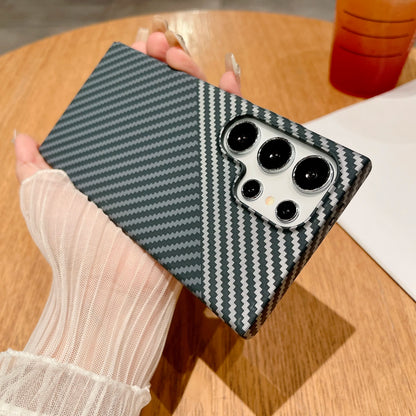 Carbon Fiber Texture Armor Magnetic For Magsafe Case For Samsung S25 S24 S23 S22 Note 20 Ultra 10 Plus A56 A16 A55 Hard PC Cover