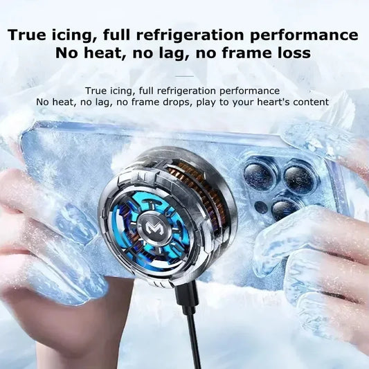 MEMO CX08 Mobile Phone Ice Cooler Magnetic Cooling Fan Radiator For PUBG Gaming Back Clip Cool Heat Sink For Smartphones