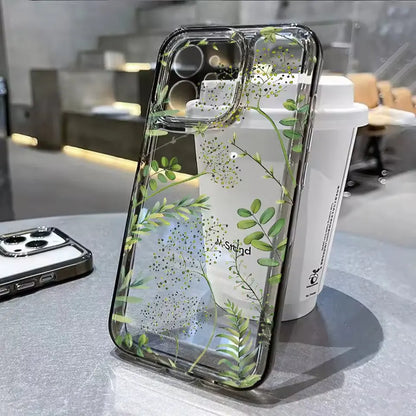 Lotus Flower Transparent Phone Case For iPhone 16 Pro Max Case iPhone 13 17 15 11 12 14 Pro Max XR 8 7 Plus SE Shockproof Cover