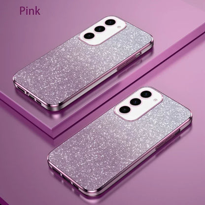 TPU Glitter Magnetic Ring Stand Phone Case For Samsung Galaxy S25 Ultra S24 S23 FE S22 S21 S20 S10 Plus Note 20 Ultra Pro Cover