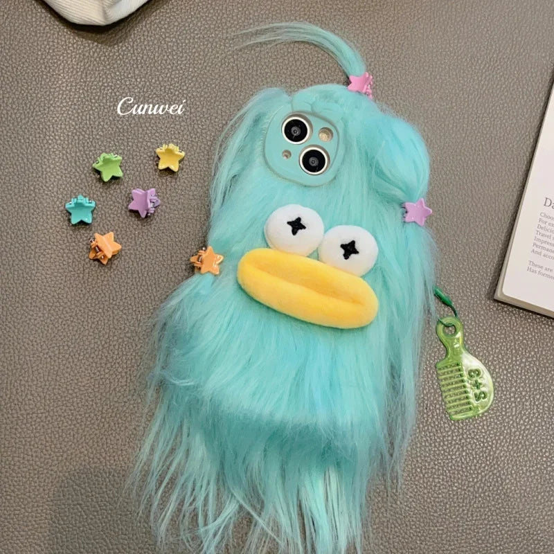 Cute Plush Monster Style iPhone Case – Mobizzio