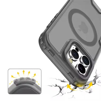3 in 1 Magnetic Heavy Duty Armor Case for Magsafe IPhone 16 15 14 13 12 Pro Max Plus 16Pro 15Pro IPones Macsafe Cover Accessory