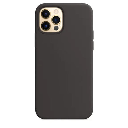 Original Official Logo Silicone Phone Cases for iPhone 11 12 13 14 15 Pro Max Skin for Apple iPhone 13 14 11 Pro Full Cover case