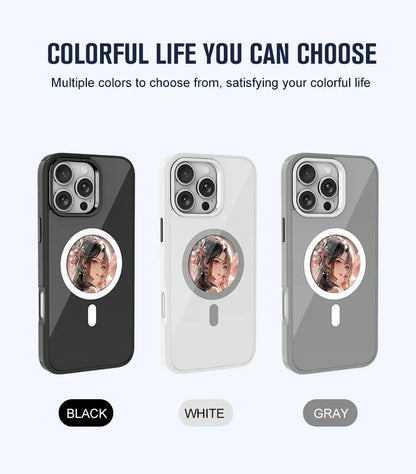 Magnetic NFC Ink Smart Phone Case For iphone 16 15 14 Pro Max DIY Picture Ink Phone Case Screen Phone Cover Four Colors Image