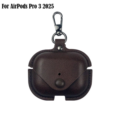 Retro Leather Case For AirPods 4 Pro 3 Business Earphone Cases For Apple AirPods 4 4th Generation Cover Headset Shell With Hook